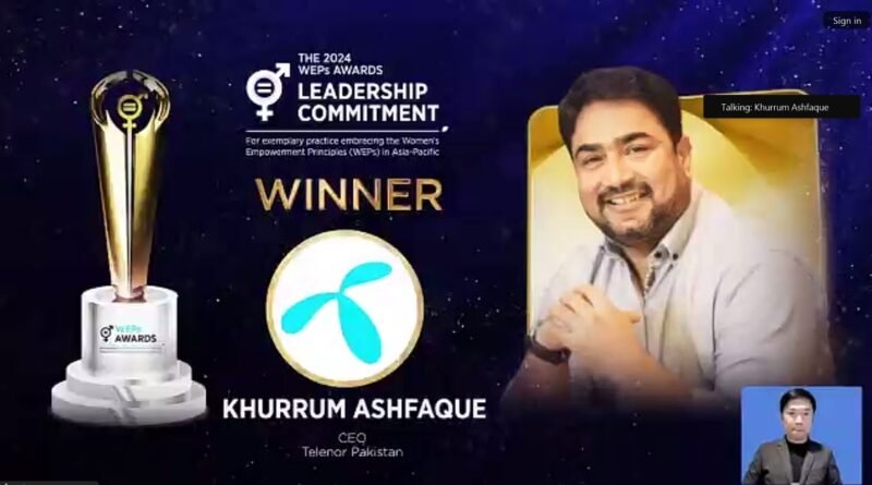 CEO Telenor Pakistan Honored for Leadership Commitment